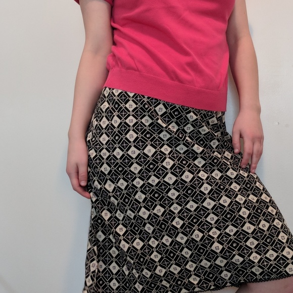 Angie Dresses & Skirts - Black/white checkered Indian skirt